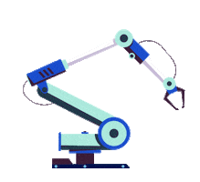 Robot Swipe Right Sticker by National Institute of Standards and Technology (NIST)