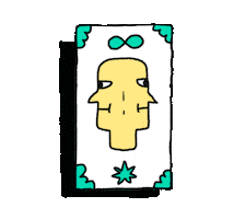 Two Face Sticker by Francisco Negrello