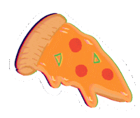 emilygzmn food pizza hungry yummy Sticker
