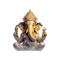 Lord Ganesh Sticker by Casa Nostra Trancoso