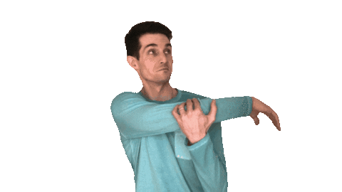 Fight Stretching Sticker by Matt Tolbert