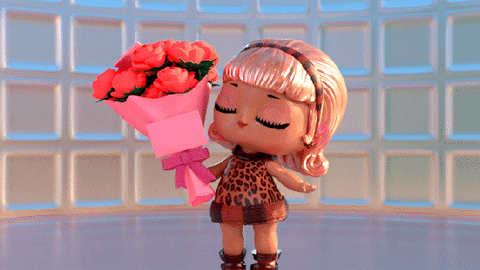 Birthday Flowers GIF by L.OL. Surprise!