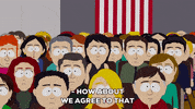 crowd group GIF by South Park 