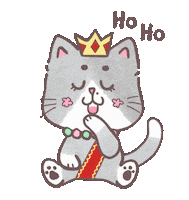 Molecat cat laugh queen king Sticker