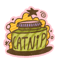 Cat Food Doodle Sticker