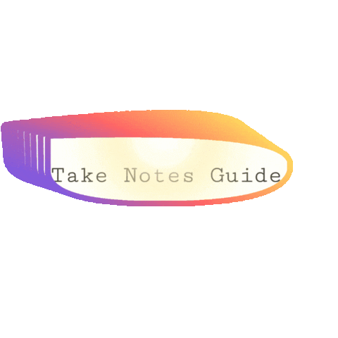 TakeNotesGuide  Sticker