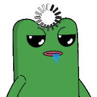 Frog Buffering Sticker by fwogs