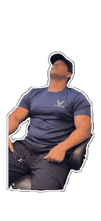 Relaxed Air Force Sticker