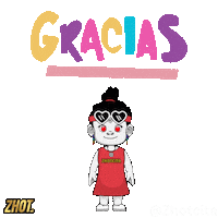 Gracias Grax Sticker by Zhotcita