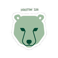 Bear Tiger Sticker by Houston Zoo
