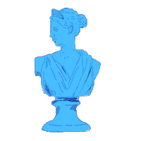 Statue Bust Sticker