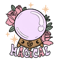 Crystal Ball Flower Sticker by chiara