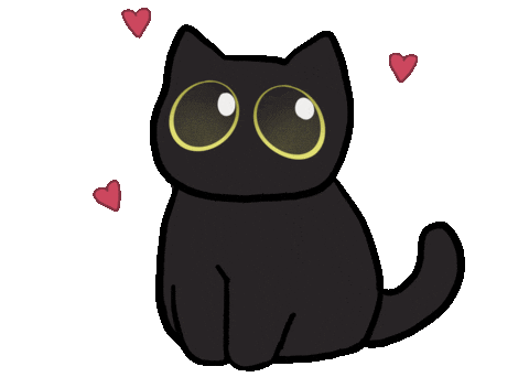 Black Cats Cat Sticker