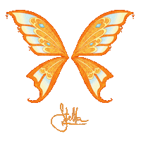 Missgale03 glitter wings fairy stella Sticker