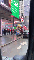 Santas Swarm in Times Square as SantaCon 2019 Kicks Off