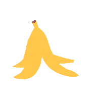 Banana Peel Sticker by kokoza
