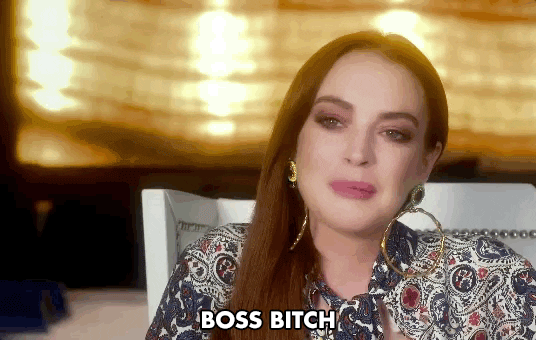 lindsay lohan boss bitch GIF by MTV’s Lindsay Lohan’s Beach Club