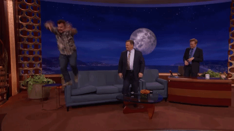 jumping jack black GIF by Team Coco