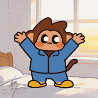 Sleepy Good Morning GIF by Chimpers