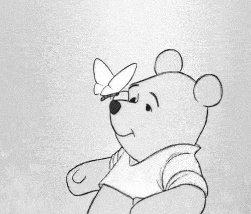 winnie the pooh butterfly GIF