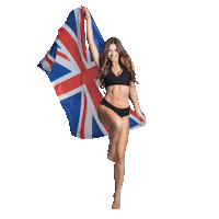 LIPOELASTIC model flag uk united kingdom Sticker