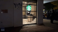 Arrests Made as Windows Smashed at Portland Campus Starbucks