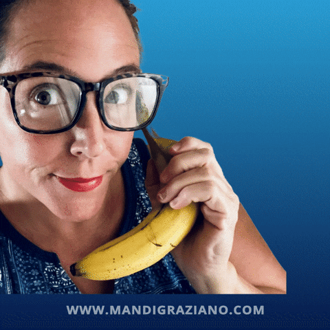 mandigraziano giphyupload meme banana laughter GIF