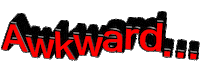 awkward text Sticker
