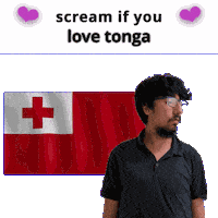 Tonga Flag Sticker