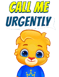 Ringing Call Me Sticker by Lucas and Friends by RV AppStudios