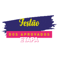 cursoetapa vestibular cursinho etapa fuvest Sticker