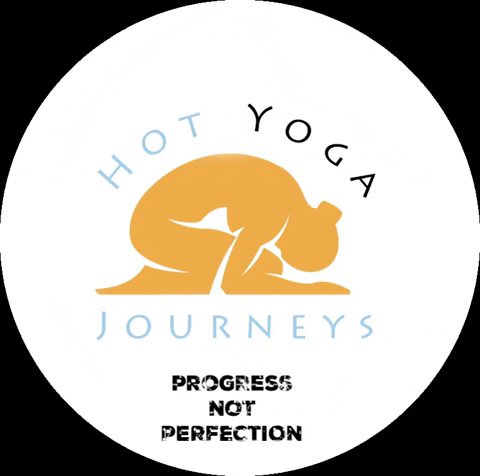 HotYogaJourneys giphygifmaker yoga justbreathe progressnotperfection GIF