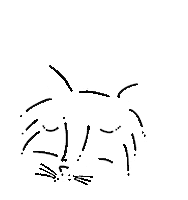 Tired Fox Sticker