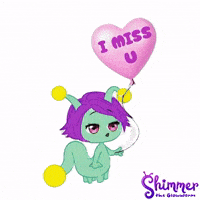Shimmer the Glowworm I miss you balloon