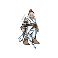 Laser Rey Sticker by Txikito