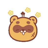 Furafurabushi happy smile flower 花 Sticker