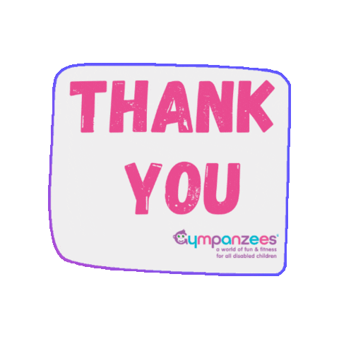 Thanks Sticker by Gympanzees