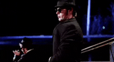 andreadinunno dan aykroyd blues brothers gas station elwood GIF
