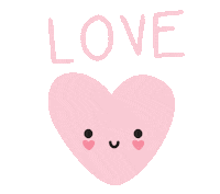 Happy In Love Sticker by Kawanimals