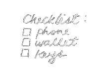 willisturingan calligraphy handwritten checklist ocd Sticker