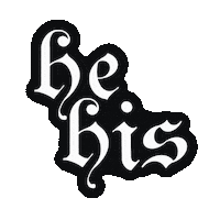Goth Pronouns Sticker by Minerva’s Mark