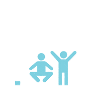 Kids Jumping Sticker