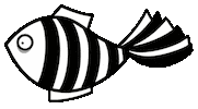 Ocean Fish Sticker by Debetekenaar