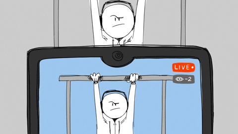 Workout Pull Up GIF by CC0 Studios