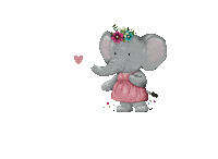 Vivelevero love heart play elephant Sticker