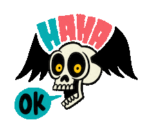 Laugh Ok Sticker by Chris Piascik