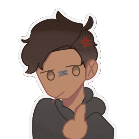 Go Away Poly Sticker