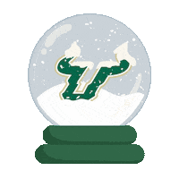 Green And Gold Happy Holidays Sticker by University of South Florida