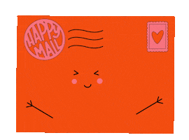 Happy Post Sticker