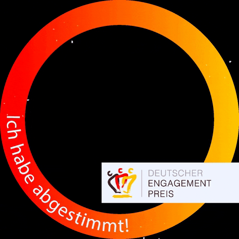 Deutscher_Engagementpreis giphygifmaker giphyattribution ehrenamt freiwilliges engagement GIF